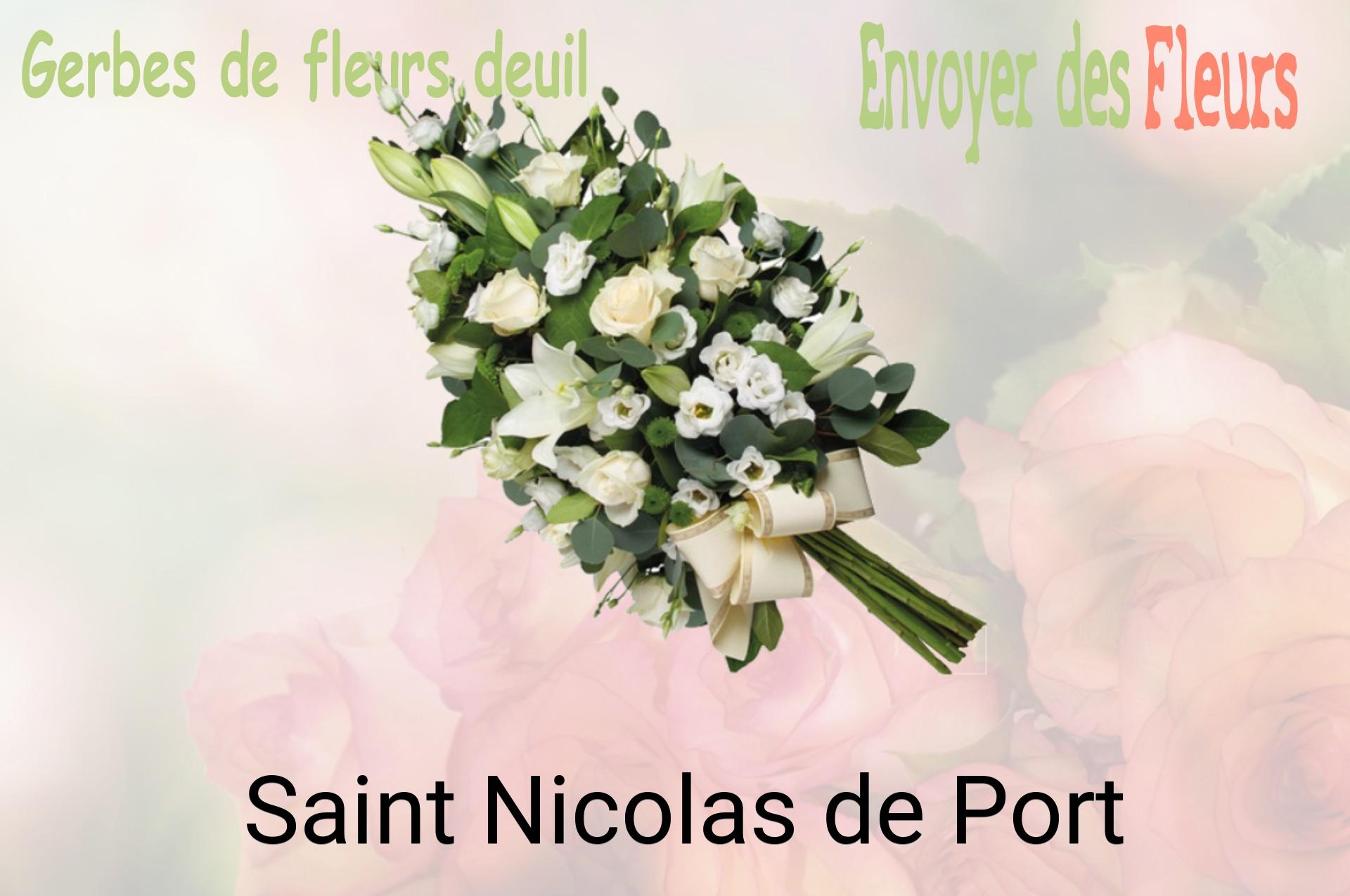 Gerbe de fleurs de deuil livrée à Saint-Nicolas-de-Port